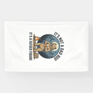 Lustige Vaterfigur Bär Camping Vektor Design_1 Banner
