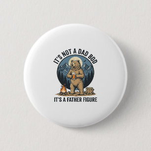 Lustige Vaterfigur Bär Camping Vektor Design_1 Button
