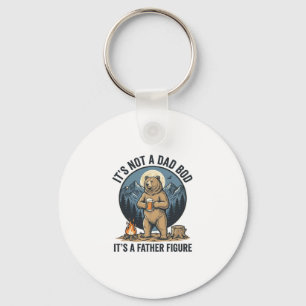 Lustige Vaterfigur Bär Camping Vektor Design_1 Schlüsselanhänger