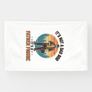 Lustige Vaterfigur Vintage-Dad-Humor-Shirt-Design Banner
