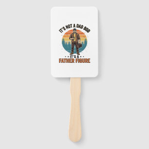 Lustige Vaterfigur Vintage-Dad-Humor-Shirt-Design Fächer