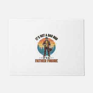 Lustige Vaterfigur Vintage-Dad-Humor-Shirt-Design Fußmatte