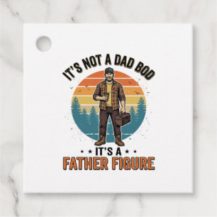 Lustige Vaterfigur Vintage-Dad-Humor-Shirt-Design Geschenkanhänger