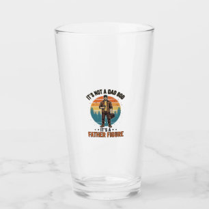 Lustige Vaterfigur Vintage-Dad-Humor-Shirt-Design Glas