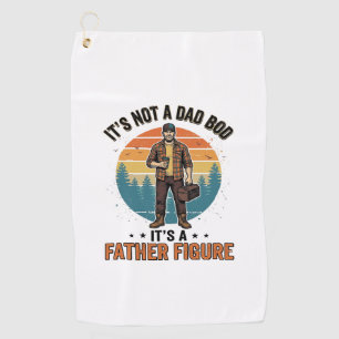 Lustige Vaterfigur Vintage-Dad-Humor-Shirt-Design Golfhandtuch