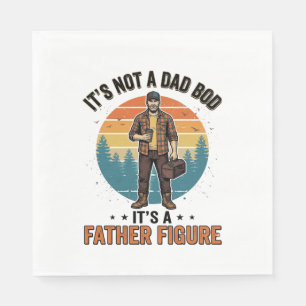 Lustige Vaterfigur Vintage-Dad-Humor-Shirt-Design Serviette