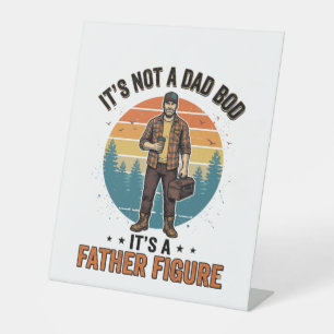 Lustige Vaterfigur Vintage-Dad-Humor-Shirt-Design Sockelschild