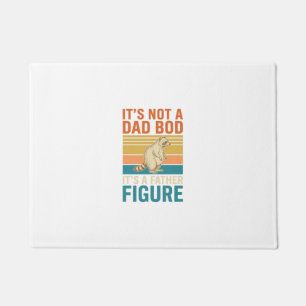 Lustige Vaterfigur Waschbär Vintage-Shirt-Design_1 Fußmatte
