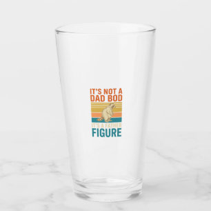 Lustige Vaterfigur Waschbär Vintage-Shirt-Design_1 Glas