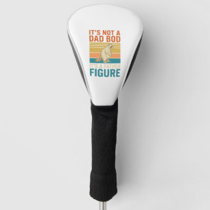 Lustige Vaterfigur Waschbär Vintage-Shirt-Design_1 Golf Headcover