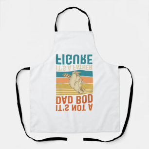 Lustige Vaterfigur Waschbär Vintage-Shirt-Design_1 Schürze