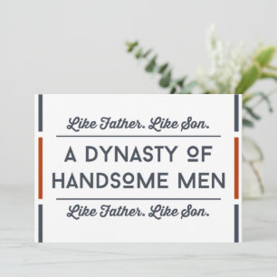 Lustige Vatertagskarten vom Sohn Dankeskarte