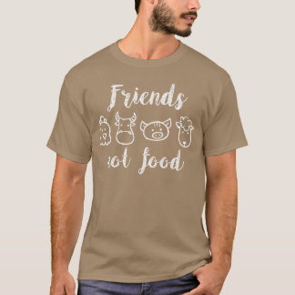 Lustige vegane Tierfreunde T-Shirt