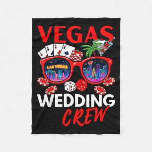 Lustige Vegas-Hochzeitscrew 2026 Junggesellenabsch Fleecedecke