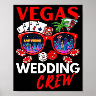 Lustige Vegas-Hochzeitscrew 2026 Junggesellenabsch Poster