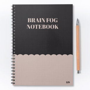 Lustige vergessliche Gehirnnebel-To-Do-Liste Monog Notizblock
