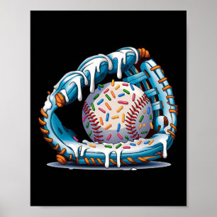Lustige Verkaufs-Handschuh-Tropf-Eiscreme-Spieler  Poster