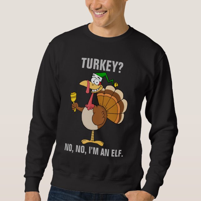 Lustige Verkleidung der Erntedank-Türkei für Sweatshirt (Vorderseite)