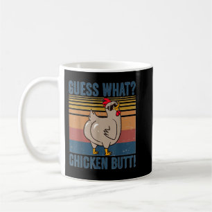 Lustige Vermutung Was Hühnerhintern Vintage-Farm-H Kaffeetasse