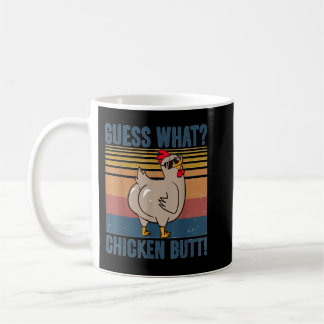Lustige Vermutung Was Hühnerhintern Vintage-Farm-H Kaffeetasse