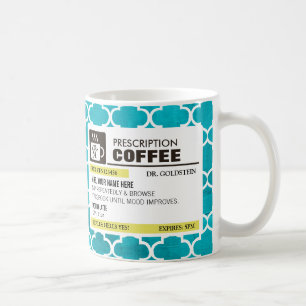 Lustige Verordnungs-Kaffee-Tasse mit Monogramm Tasse