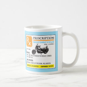 Lustige Verordnungs-Motorrad-Tasse Kaffeetasse