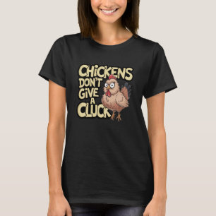 Lustige Verrückte Hühnerdame Cluck Off Antisoziale T-Shirt