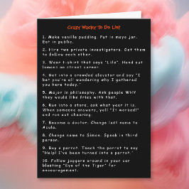 Lustige verrückte Wacky neues Jahr-Streiche, zum Karte