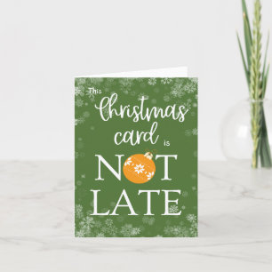 Lustige verspätete Weihnachten Vintage Retro Typog
