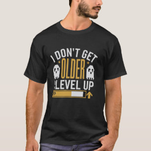 Lustige Videospiel-Spieler Cool Älter Level Auf T-Shirt