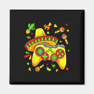 Lustige Videospiele Cinco De Mayo Gamer Jungen Kin Magnet
