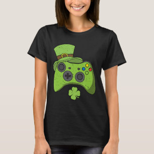 Lustige Videospielkonsole St. Patricks Day Kinder T-Shirt