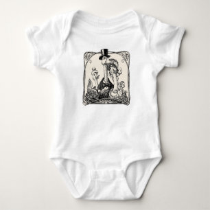 Lustige viktorianische Gänsefamilie Baby Strampler