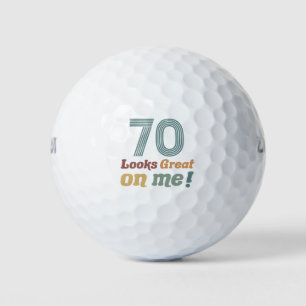 Lustige Vintage 70. Geburtstag Golfball