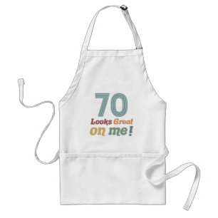 Lustige Vintage 70. Geburtstag Schürze