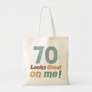Lustige Vintage 70. Geburtstag Tragetasche