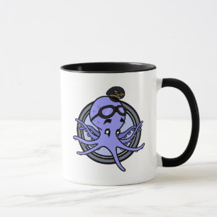 LUSTIGE VINTAGE ART-KRAKEN-WECKER-TASSE TASSE
