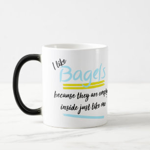 Lustige Vintage-Bagels, Design leer innen Humor Verwandlungstasse