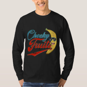 Lustige Vintage-Bananen-Sonnenbrille Freche Frucht T-Shirt