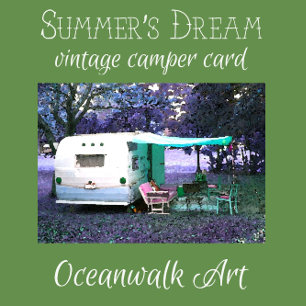 Lustige Vintage-Camper-Karte für jeden Anlass