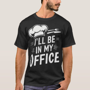 Lustige Vintage-Chef-Memes Ich werde in meinem Bür T-Shirt