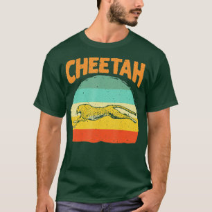 Lustige Vintage Gepard Kunst Jungen Mädchen Leopar T-Shirt