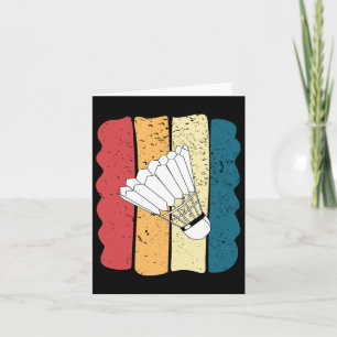 Lustige, vintage Herren-Dminton-Geschenkidee 1 Karte