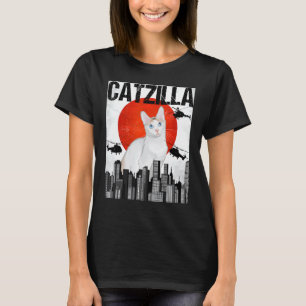 Lustige Vintage-Japanische Catzilla-Japanische Bob T-Shirt