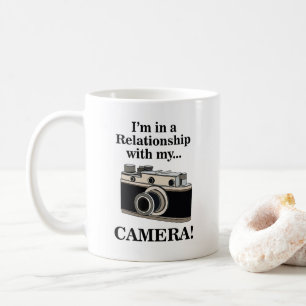 Lustige Vintage-Kamera Fotograf  Kaffeetasse
