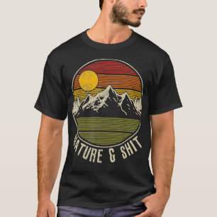 Lustige Vintage-Naturberge Wandern Camping-Geschen T-Shirt