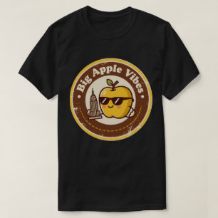 Lustige Vintage New York Apple Sonnenbrille Retro T-Shirt