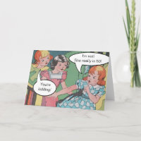 Lustige Vintage Retro Cartoon Comic Geburtstag