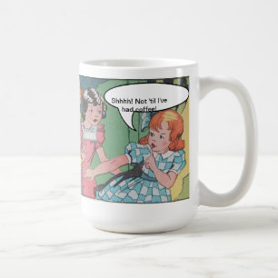 Lustige Vintage Retro Cartoon Comic Kaffeetasse