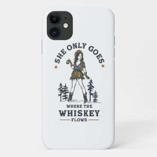 Lustige Vintage Western Cowgirl Whiskey Liebhaberi Case-Mate iPhone Hülle